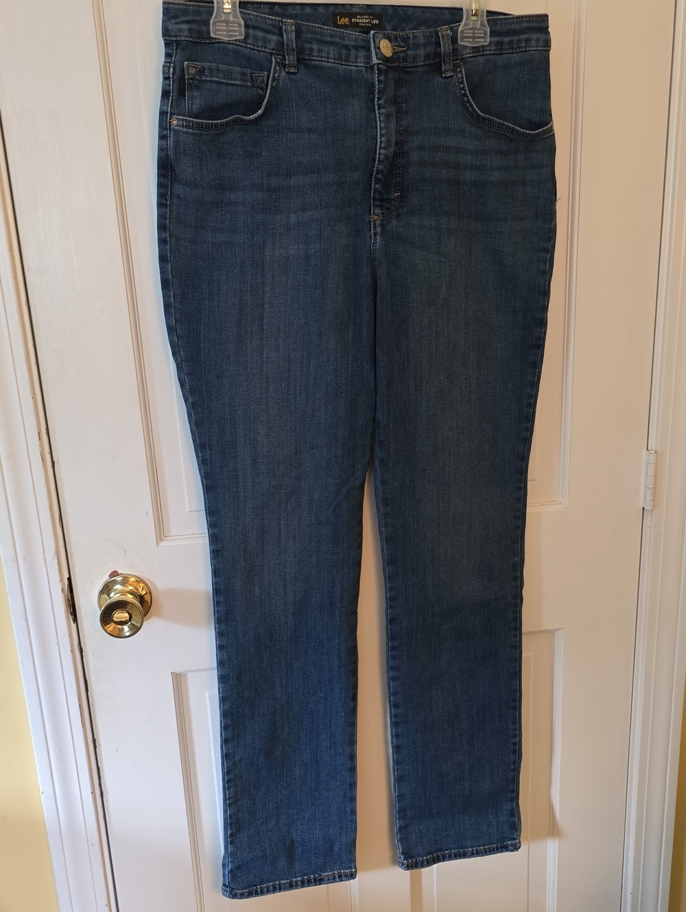 Lee Women’s Indigo Straight Leg Jeans Size 14 Long